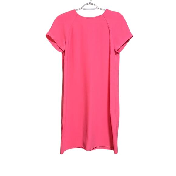 River Island Modest Pink Coquette Barbiecore Short Sleeve Shift Dress SZ 6 - Picture 1 of 11